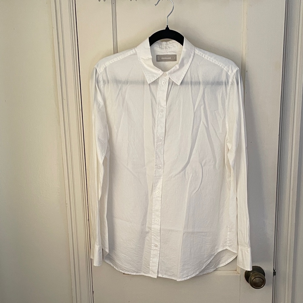 Everlane White Women's Button Down Shirt